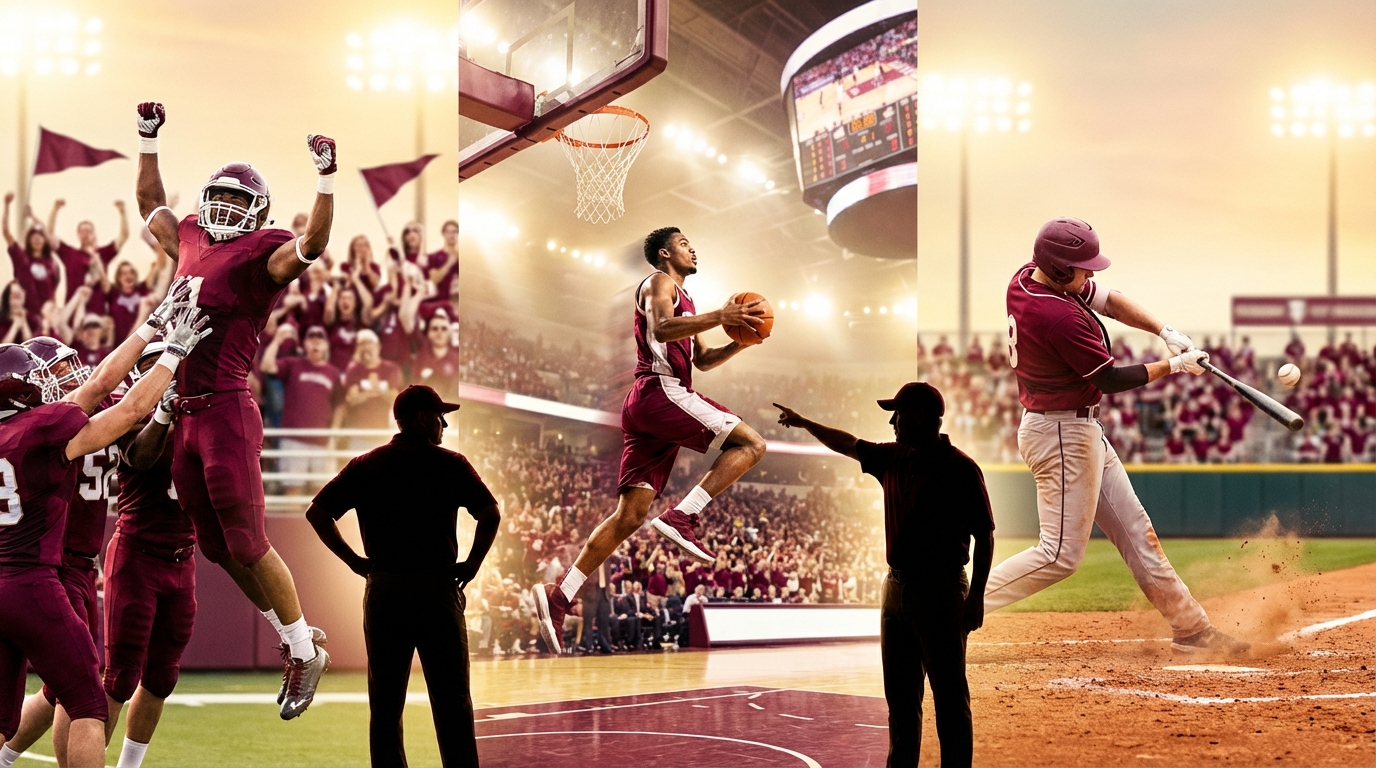 Texas A&M sports energy: football, basketball, baseball celebrating a new era