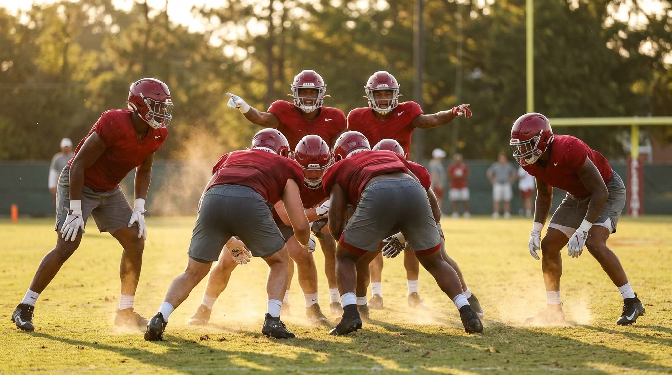Alabama defense intensity and teamwork during spring practice