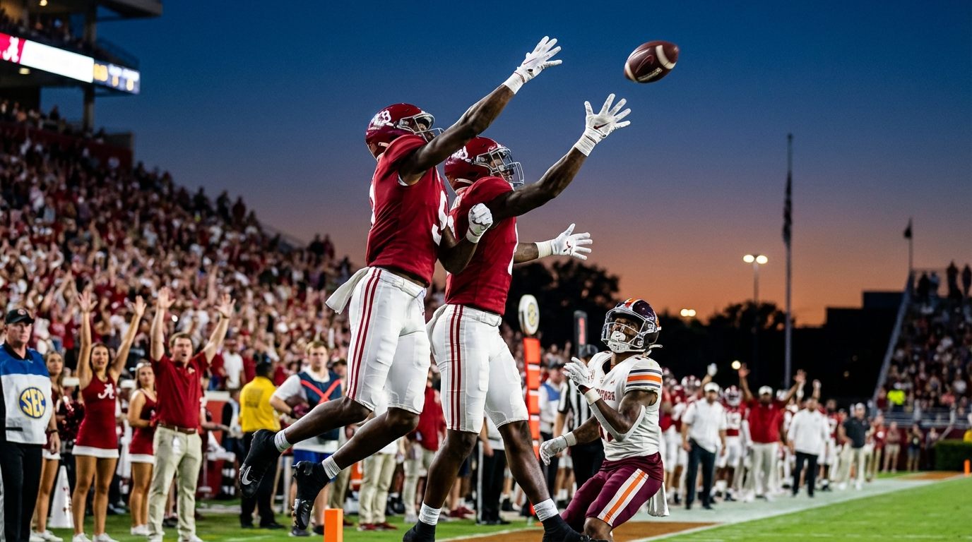 Dijon Lee Jr. and Carmelo O'Neal leaping to contest a high pass
