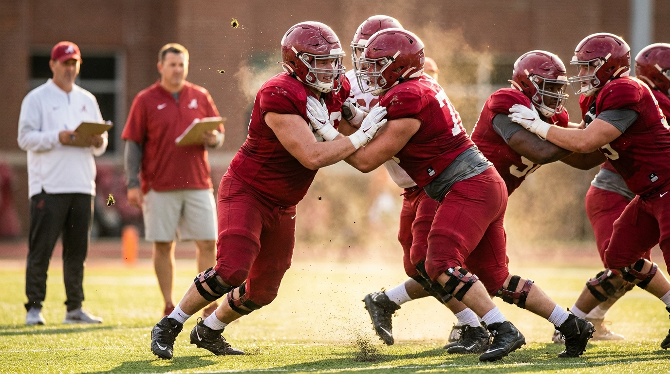 Alabama offensive line intensity
