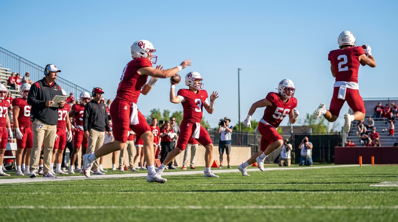 Alabama spring practice 2026 scene