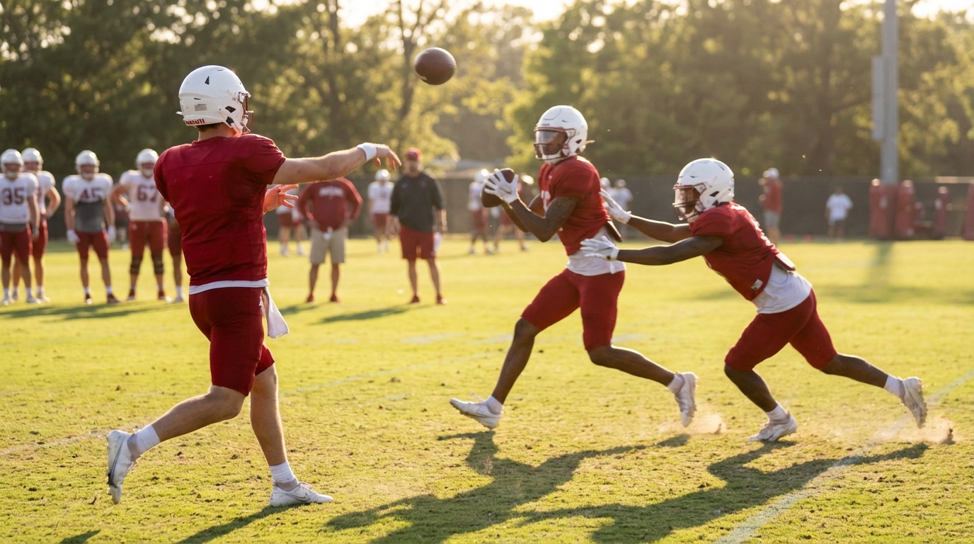 Alabama spring practice action
