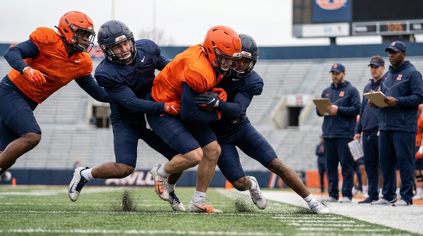 Auburn practice intensity during Period 5 Iron Bowl drill