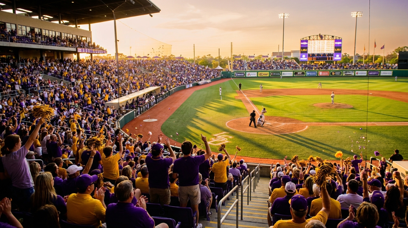 LSU game day at Alex Box Stadium