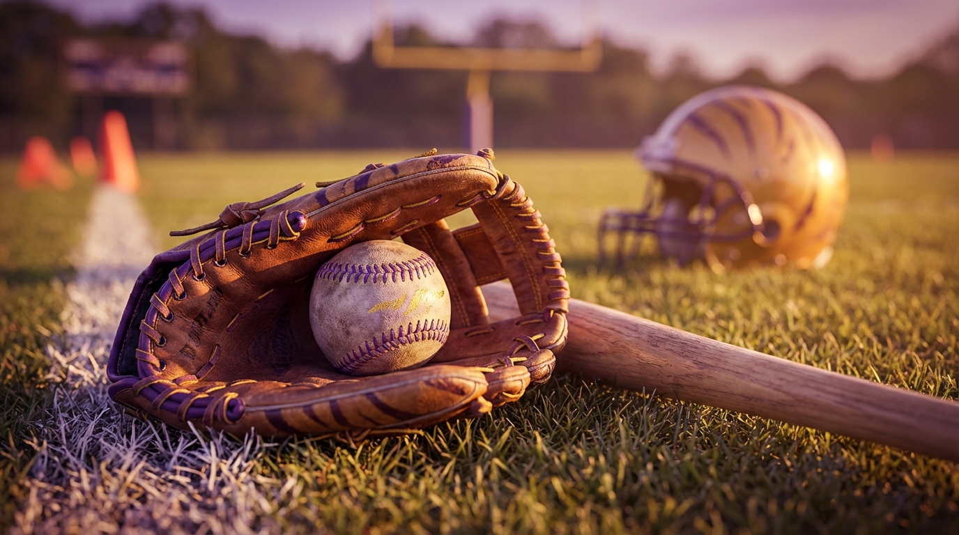 LSU baseball and spring football combo