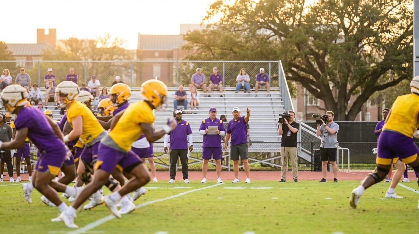 LSU spring football practice 2026 atmosphere