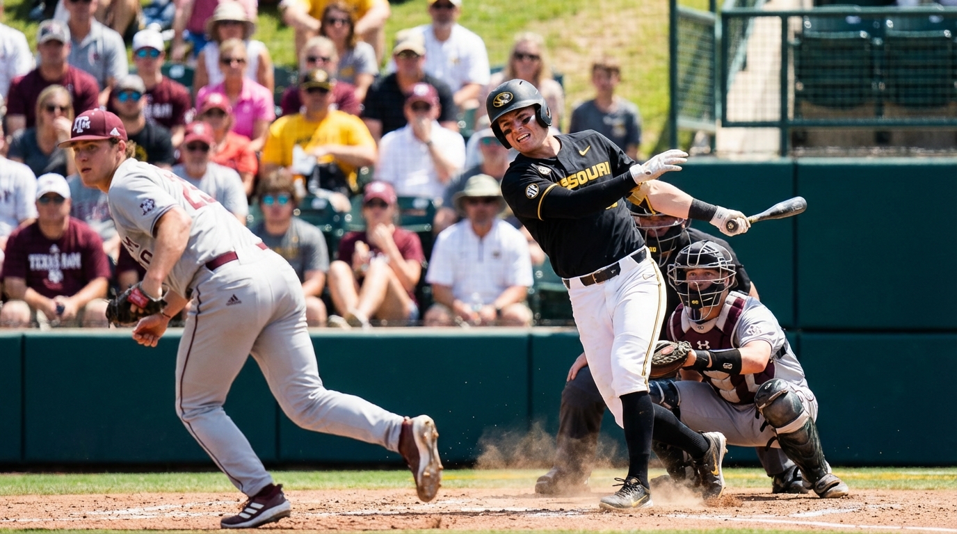 Missouri Tigers action at Taylor Stadium