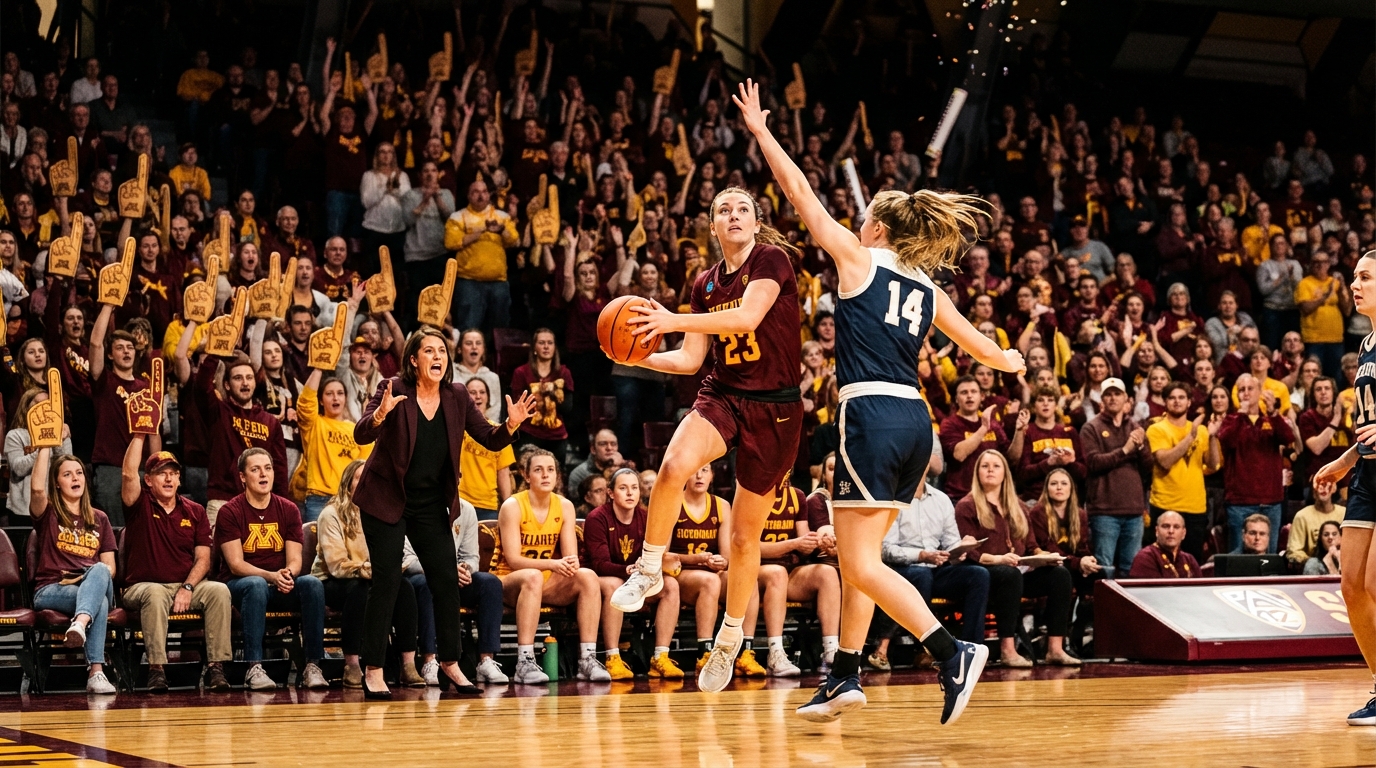 Women’s college basketball game atmosphere