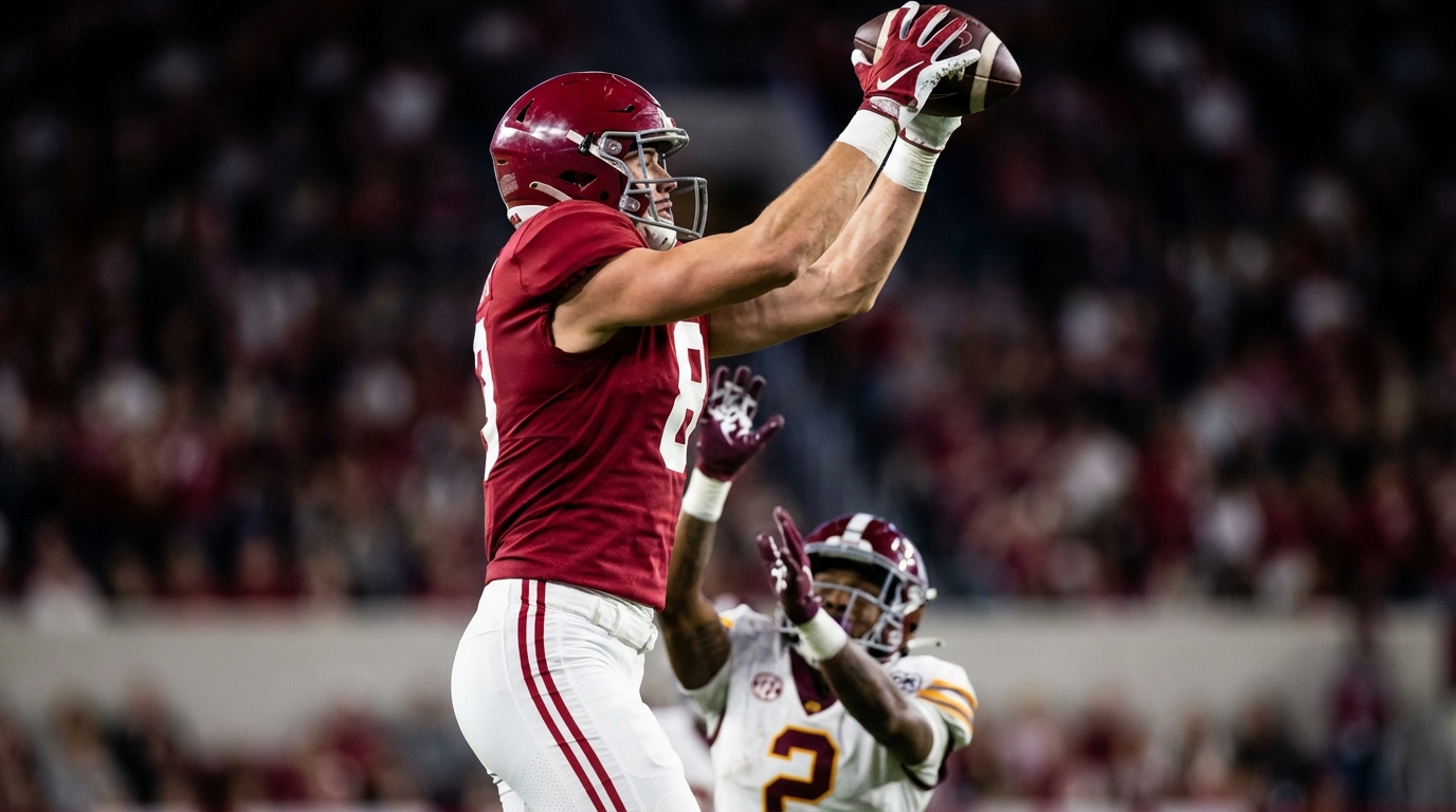 Oakley Keegan versatile tight end mid-air catch