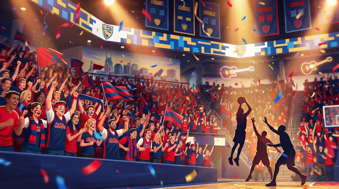 Ole Miss SEC Tournament atmosphere