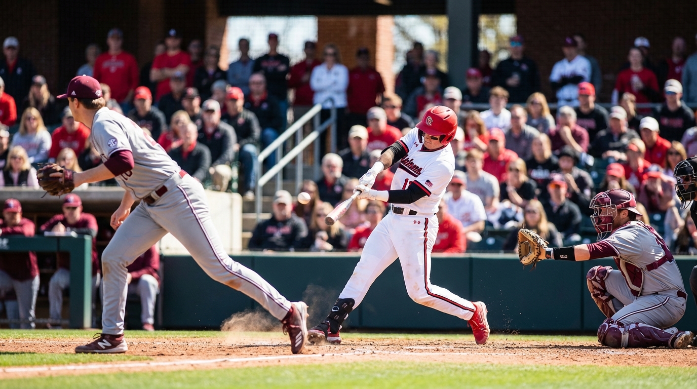 SEC rivalry baseball action