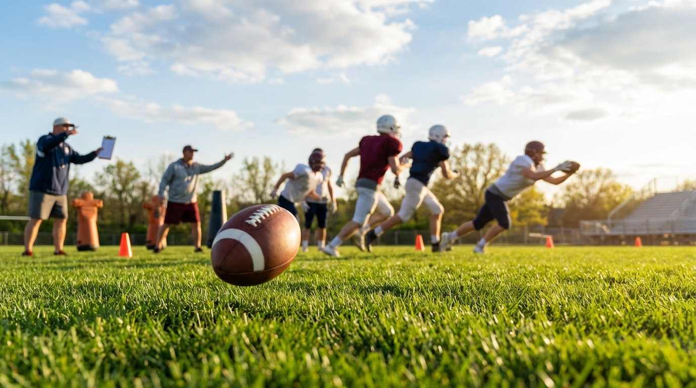 Spring football practice