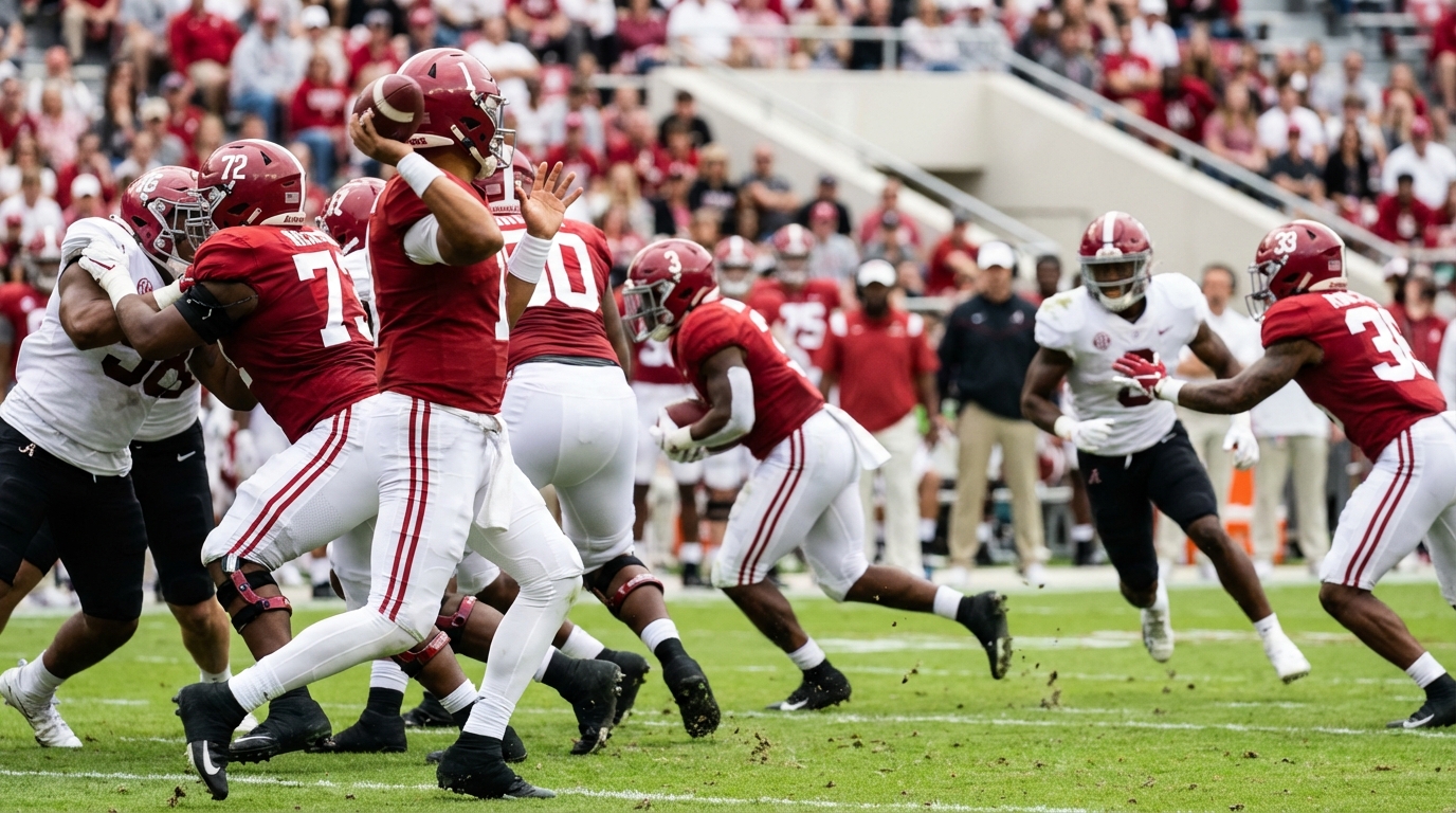 Alabama A-Day spring action