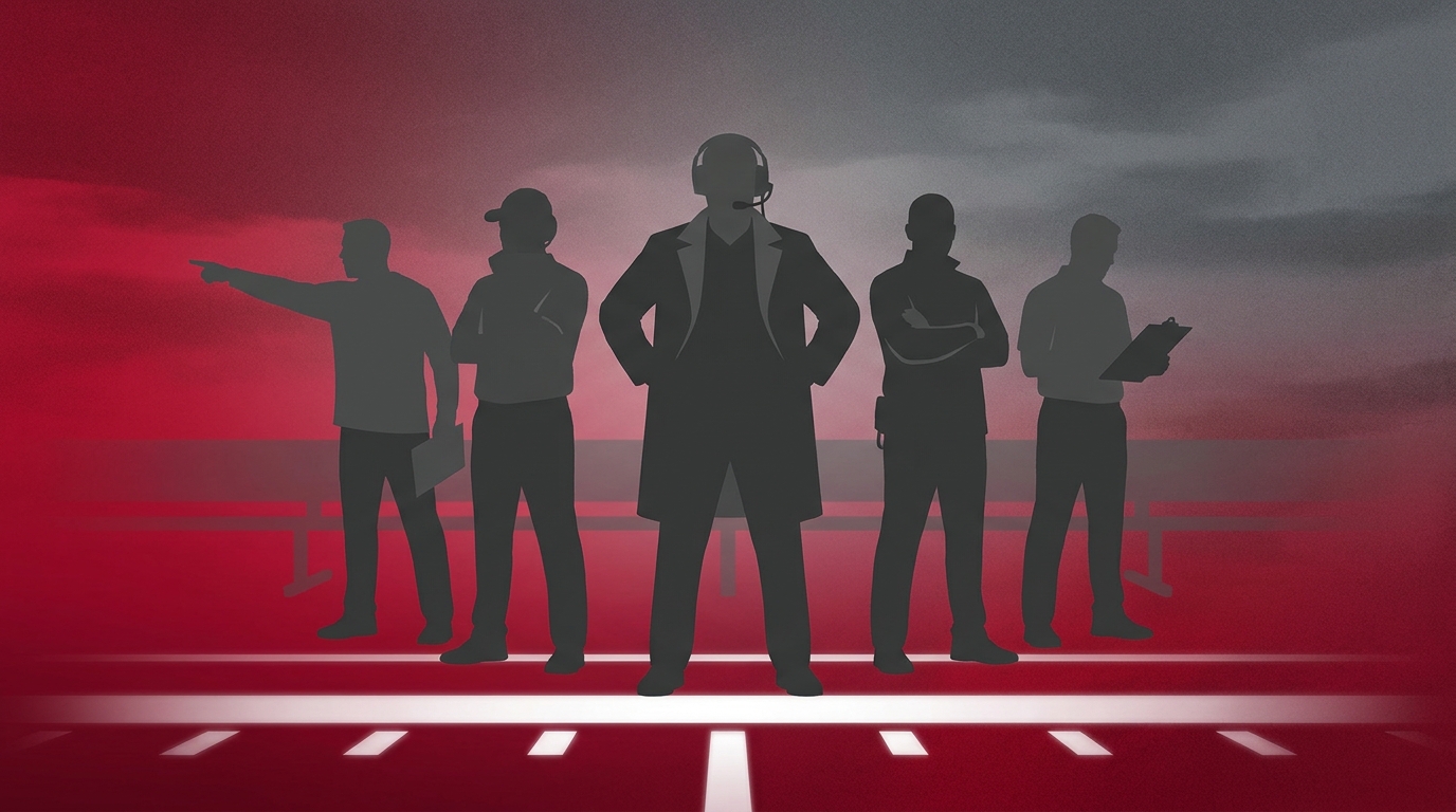 Silhouette of Alabama coaching staff