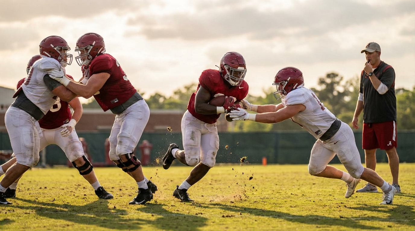 Alabama spring practice intensity