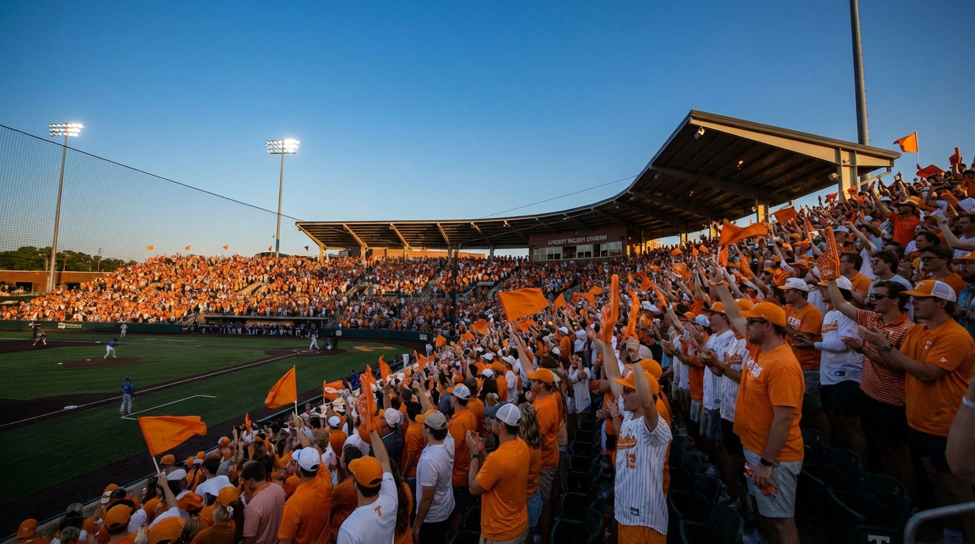 Checker Lindsey Nelson Stadium fans