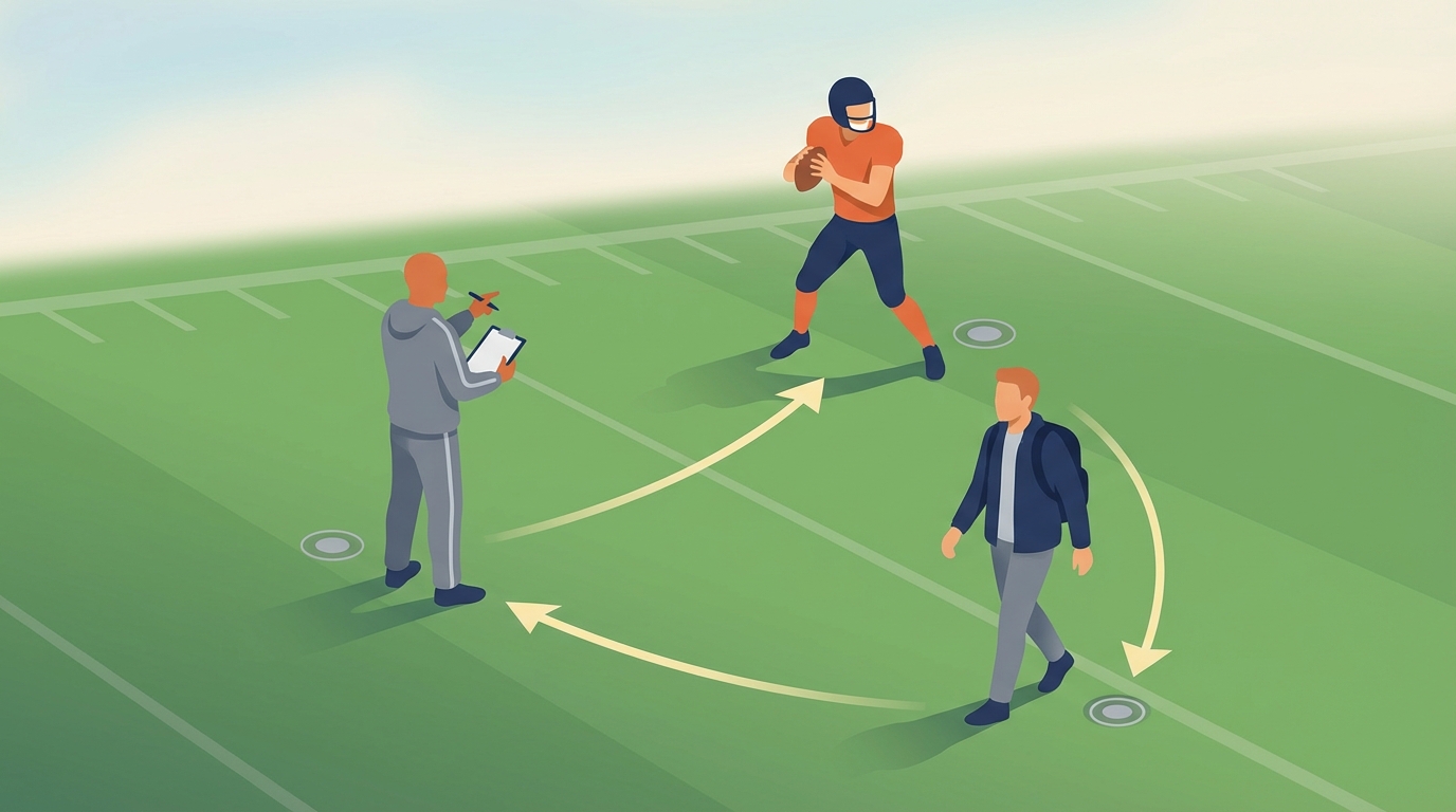 Stylized recruiting visual