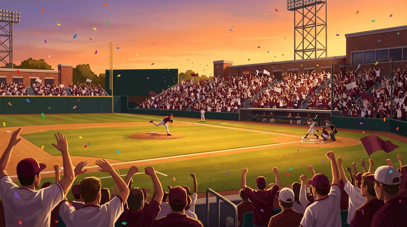 Olsen Field at Blue Bell Park during a packed doubleheader