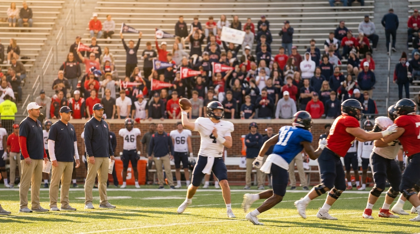 Spring football games atmosphere