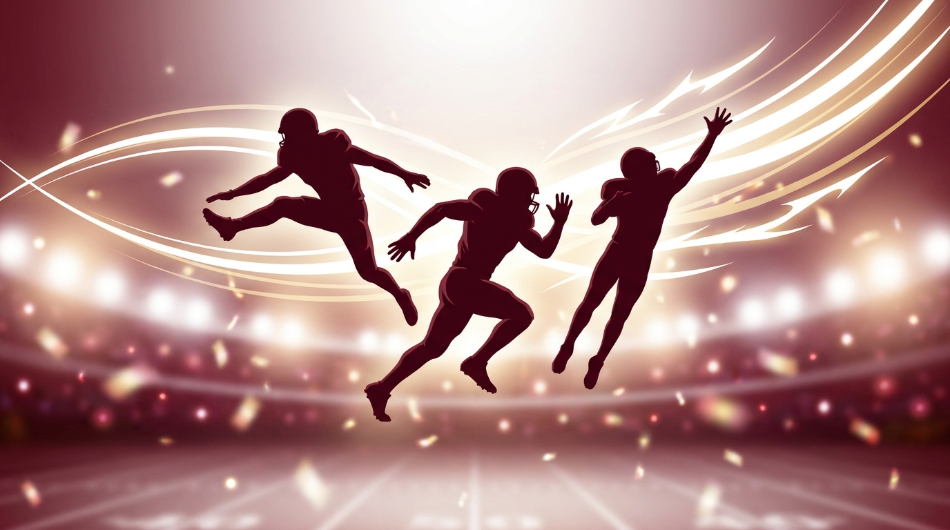 Three silhouettes representing recruiting energy and momentum