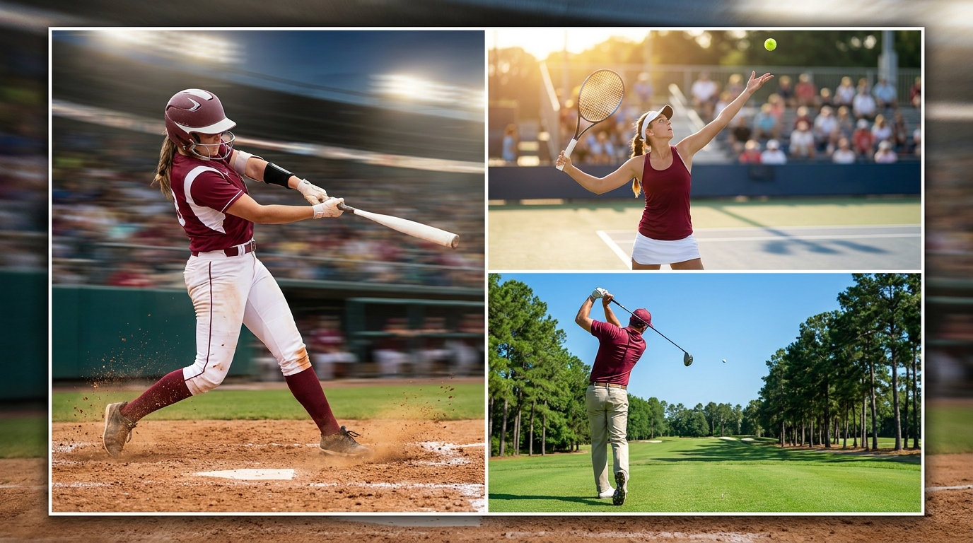 Aggies action collage