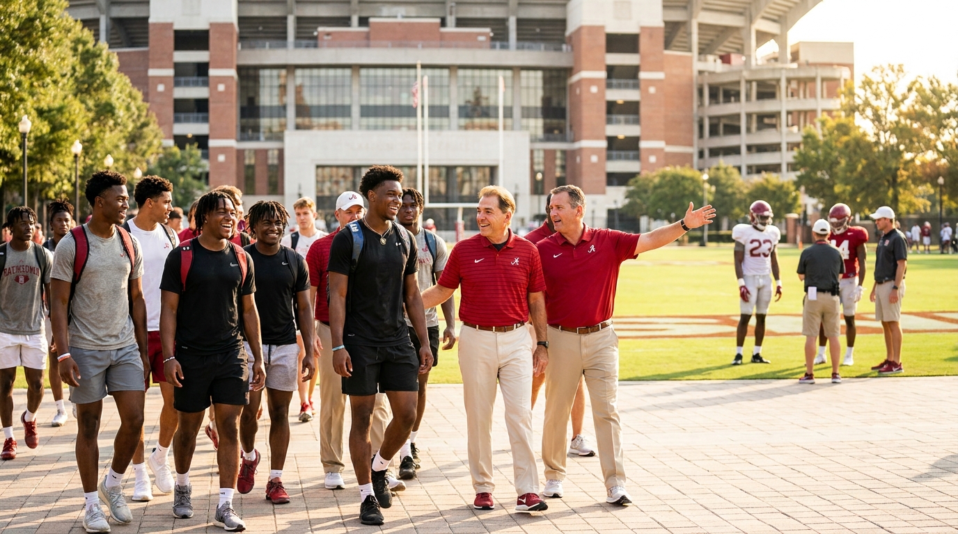Recruits visiting Tuscaloosa during official visits weekend