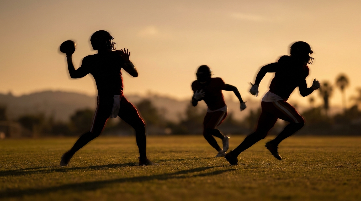 Austin Mack offseason workout silhouette