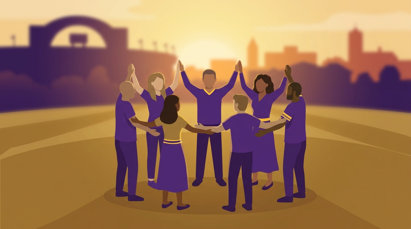 LSU community unity illustration
