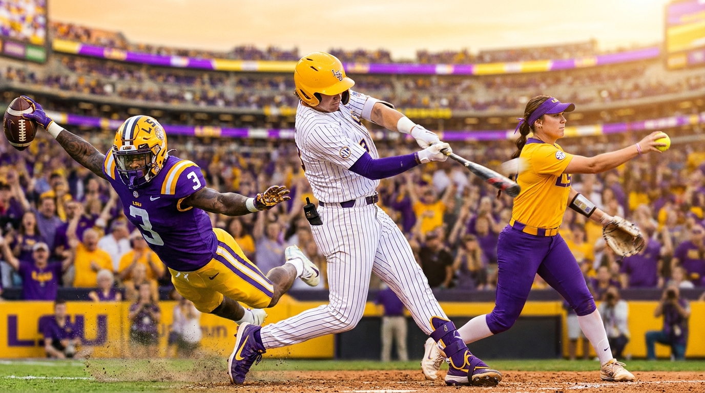 LSU Tigers action scene