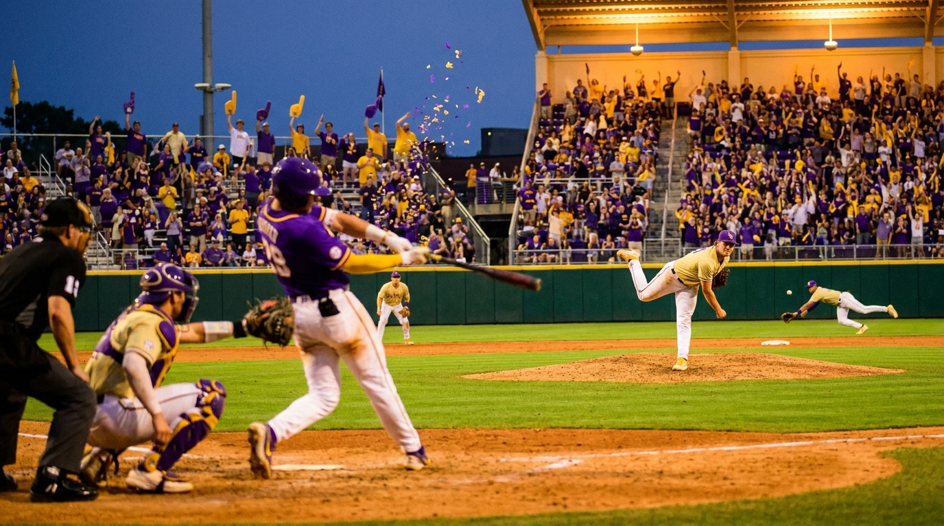 LSU stadium action scene