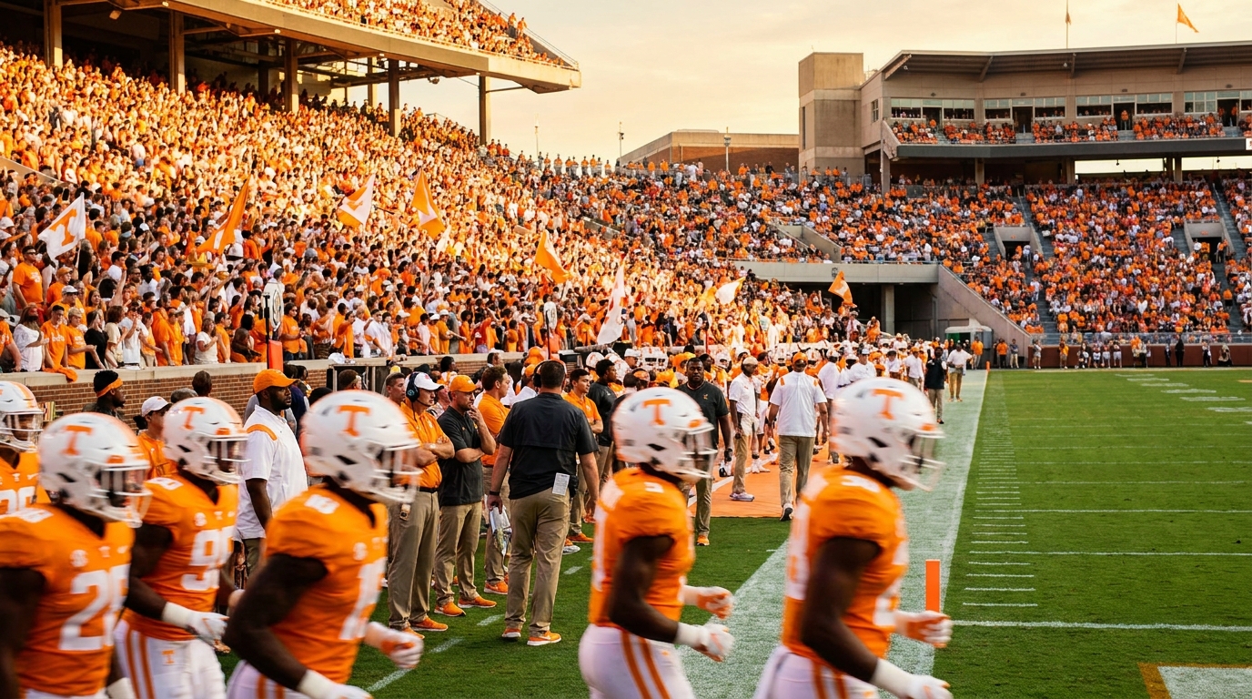 Tennessee Volunteers action on the field