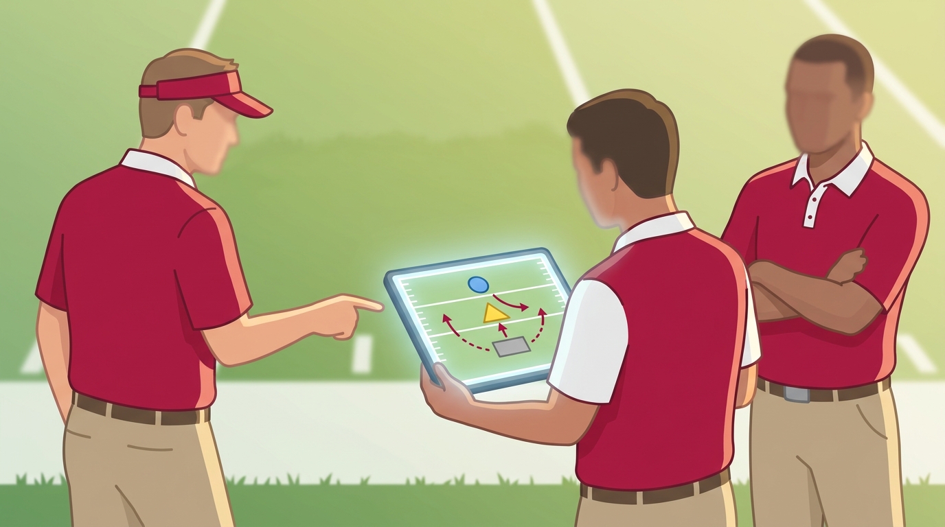 Alabama coaching staff illustration