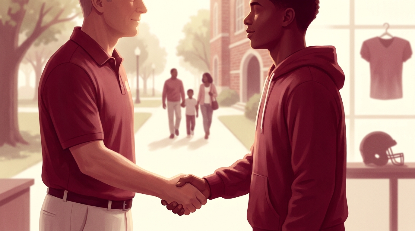 Official visit handshake image