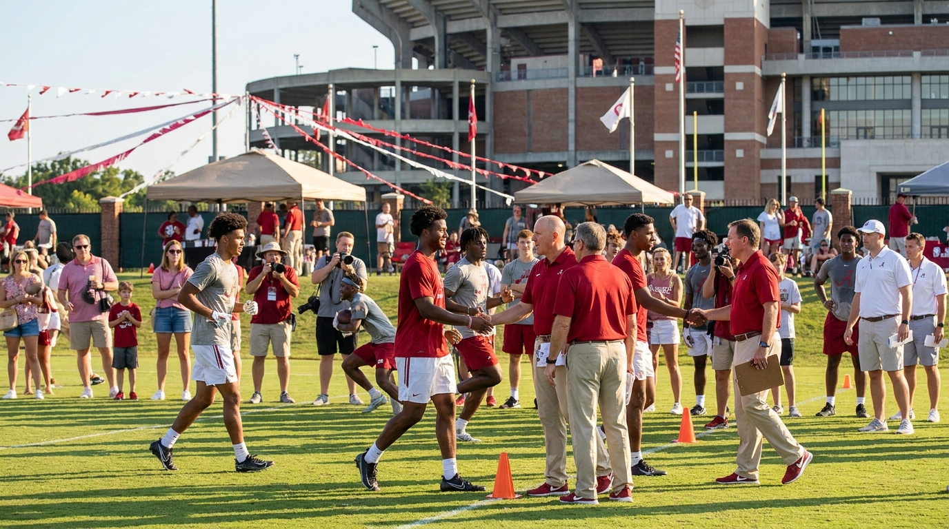 Alabama recruiting event atmosphere