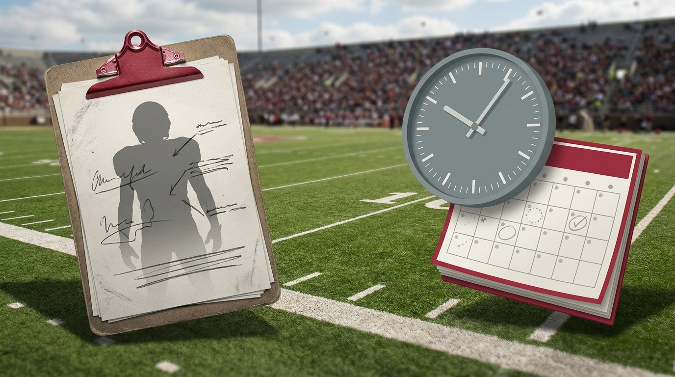 Alabama recruiting and scheduling visual