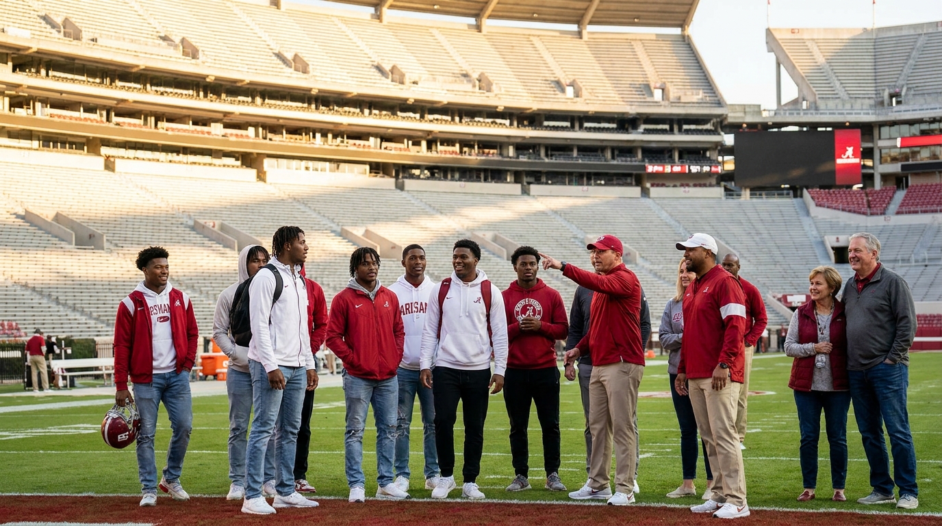 Alabama recruiting visit atmosphere