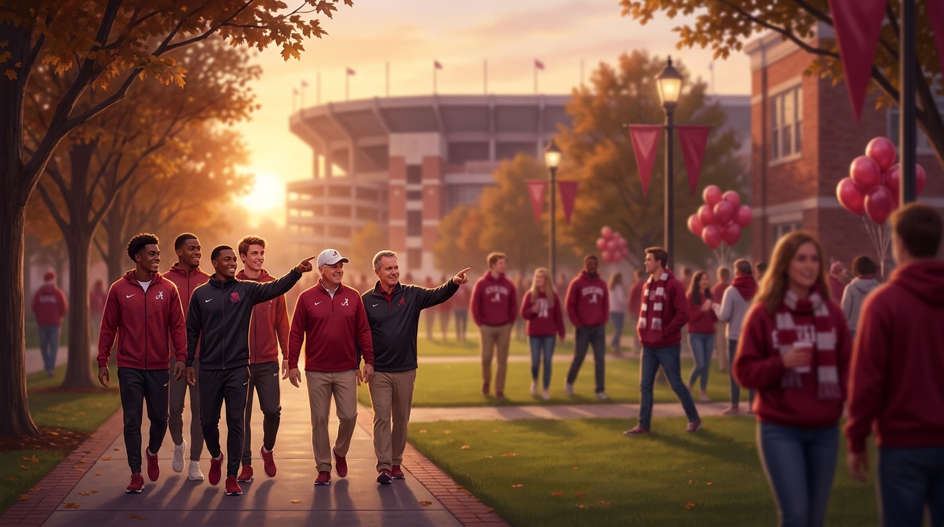 Alabama recruiting weekend atmosphere
