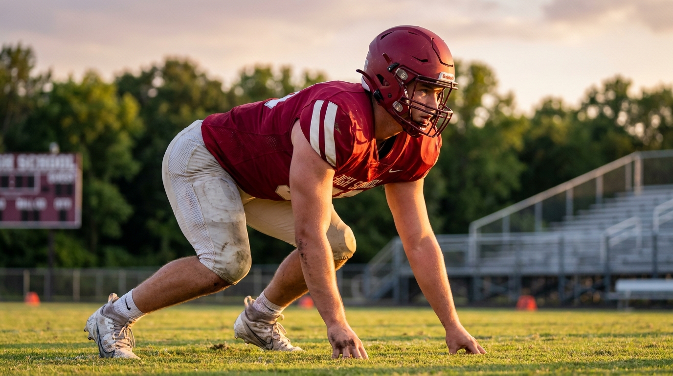 Jeremiah Beverley poised on the field