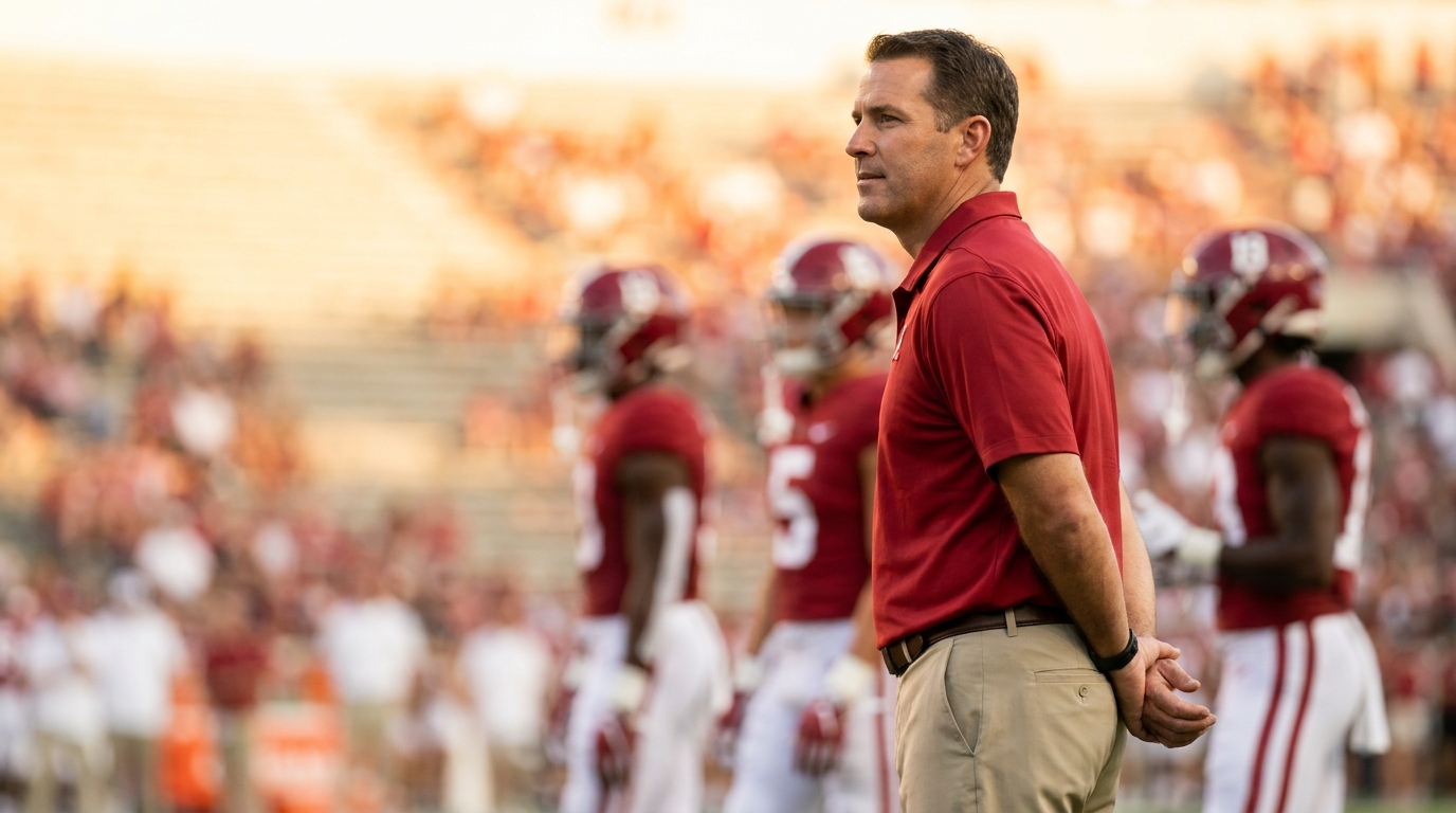 Kalen DeBoer style coach on Alabama sideline