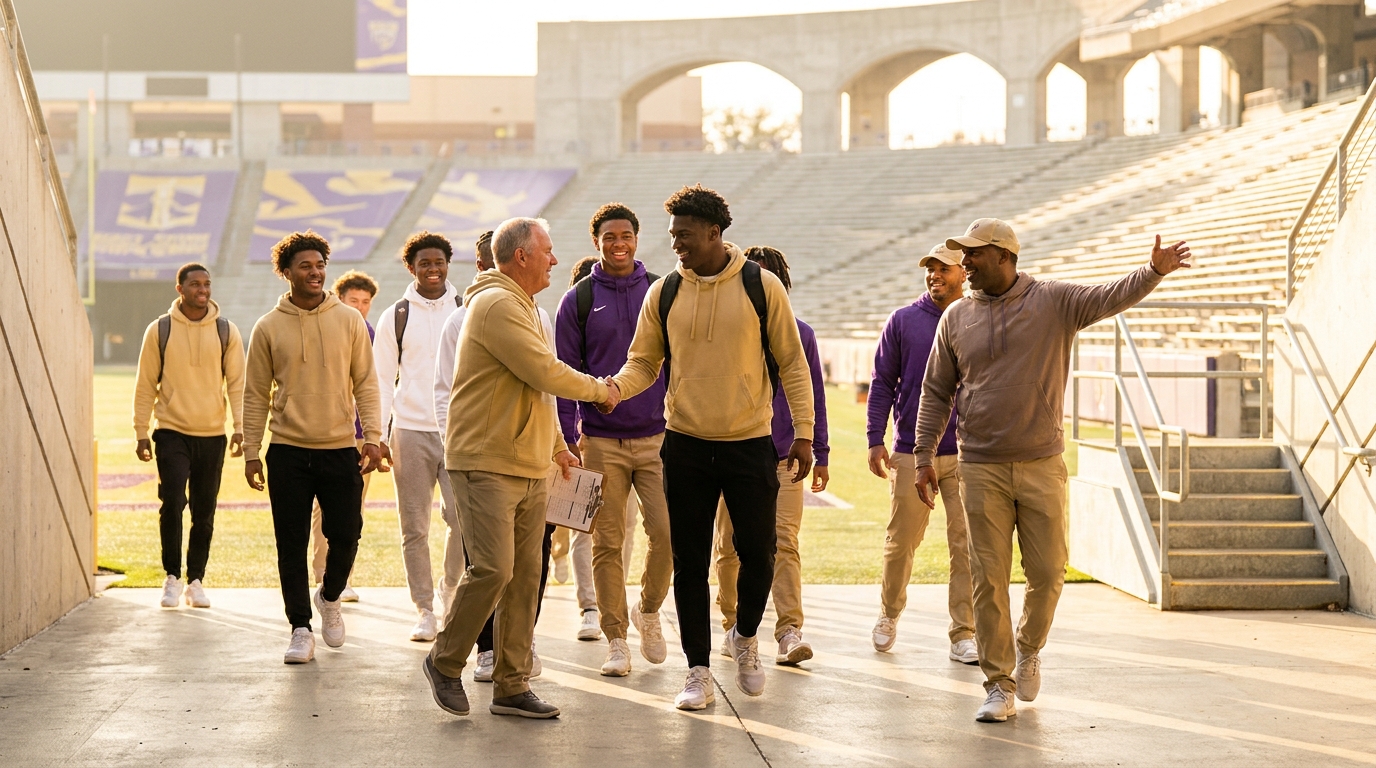 LSU official-visit atmosphere