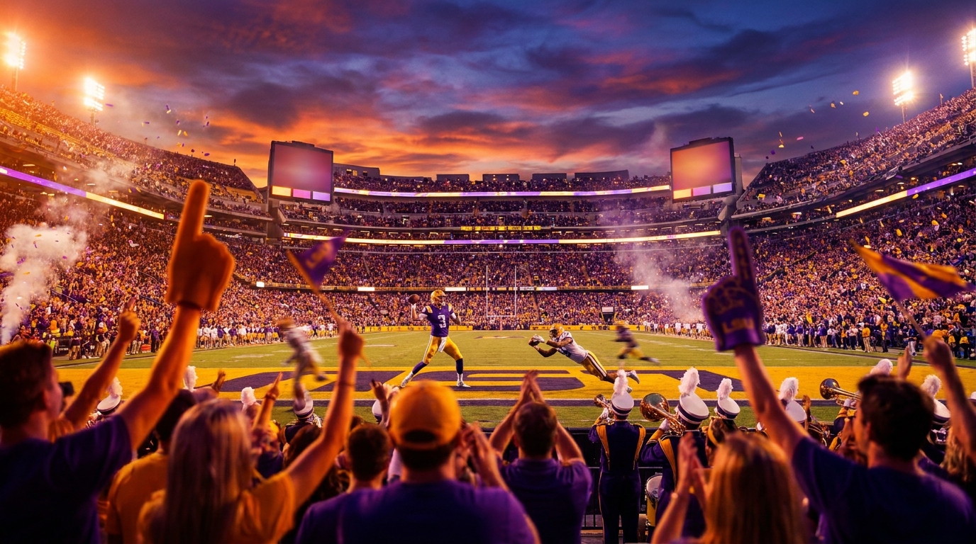 LSU stadium filled with fans