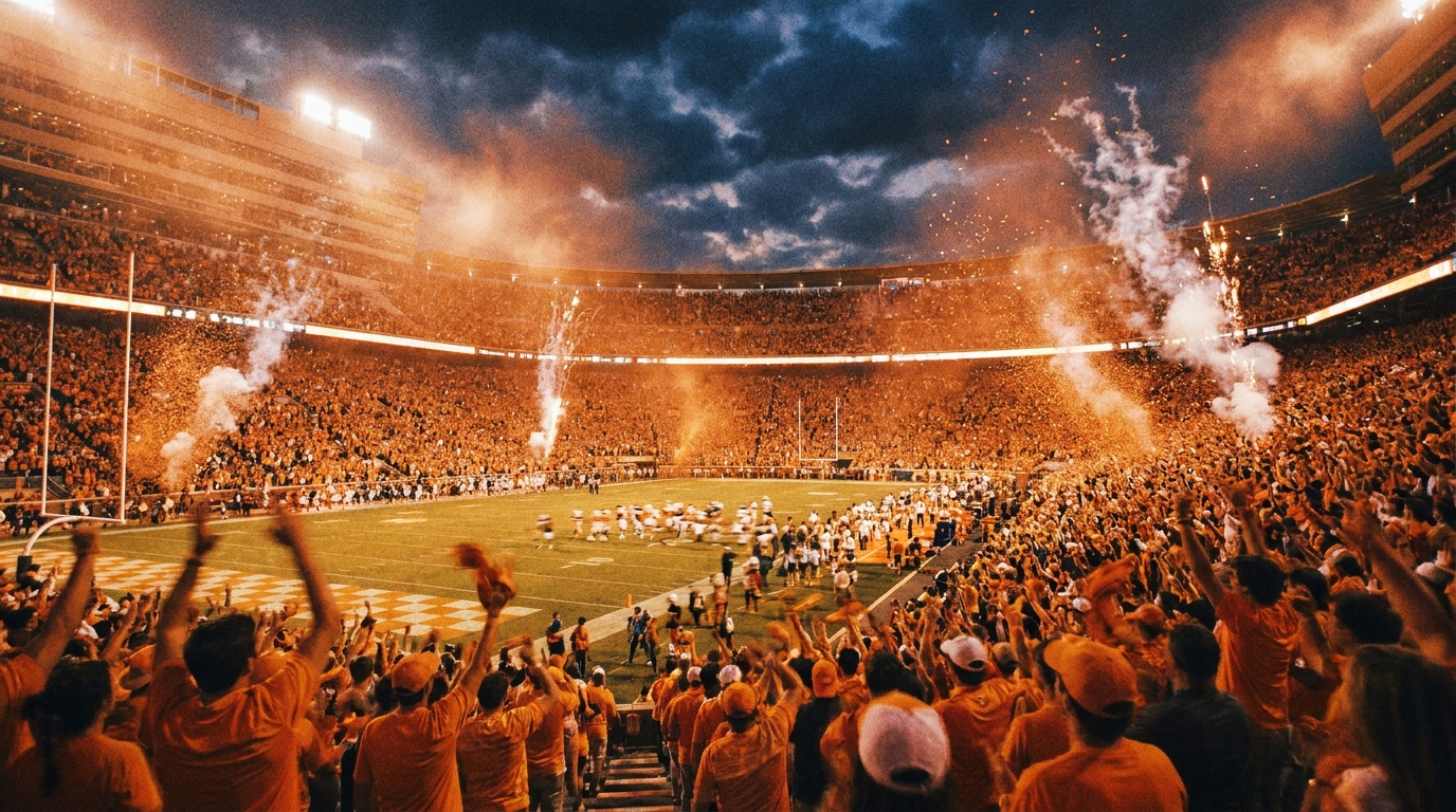 Neyland Stadium packed crowd and intense atmosphere