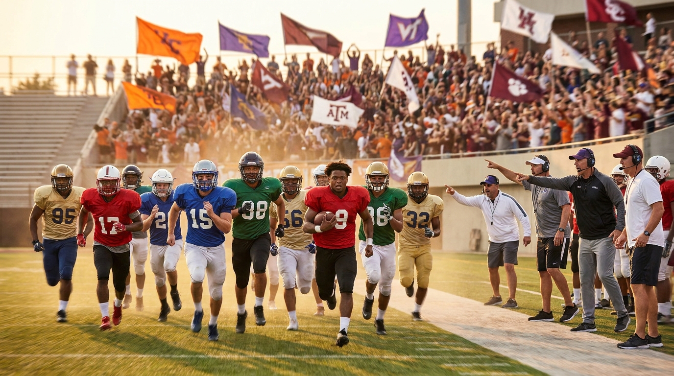 High-energy recruiting scene