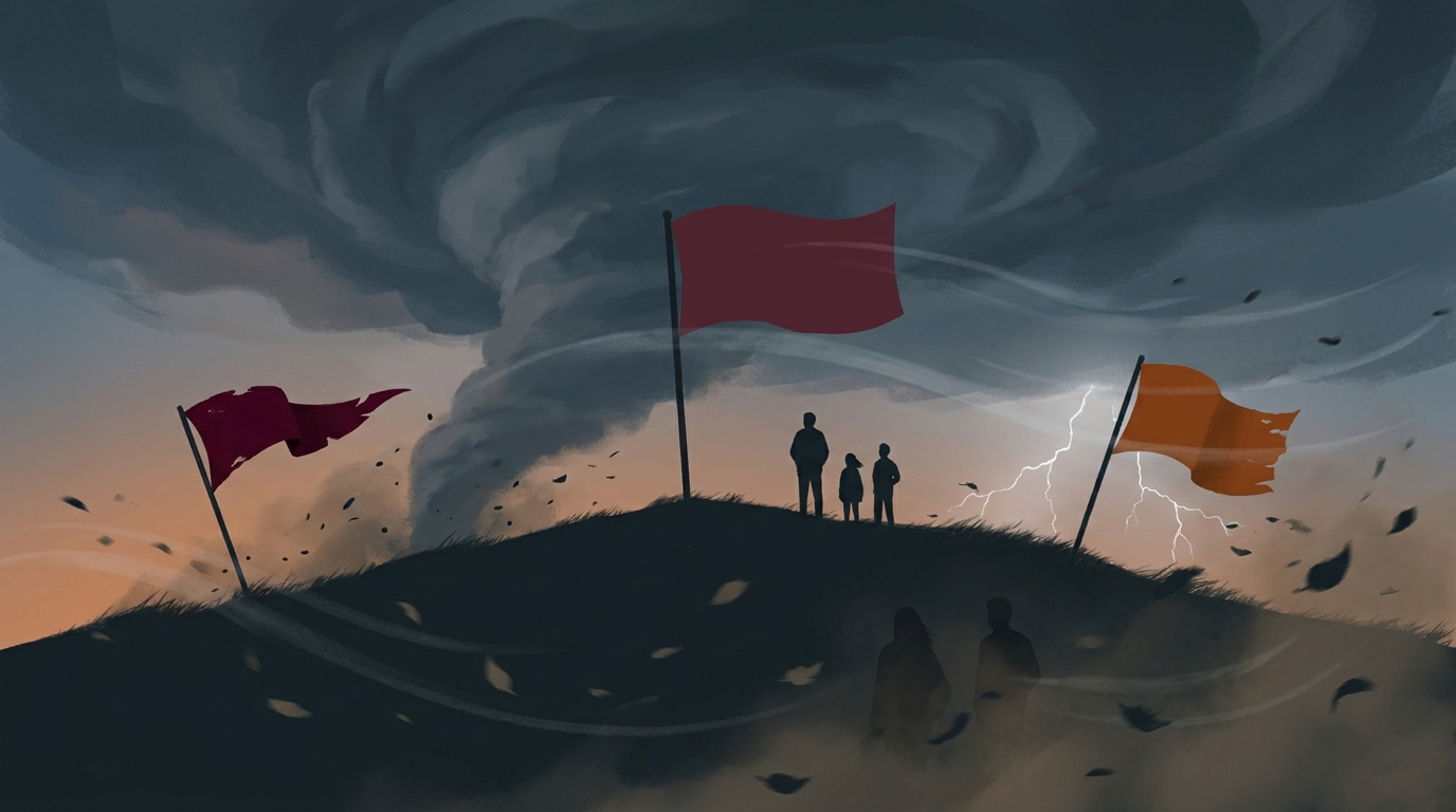 Stormy recruiting landscape illustrating Texas A&M recruiting turbulence