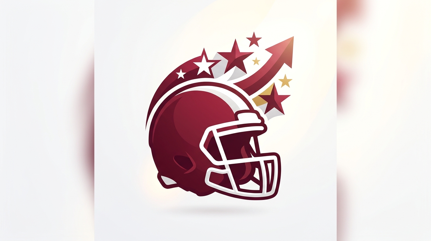 Stylized Texas A&M recruiting helmet