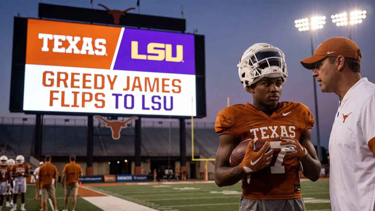 Greedy James flip &mdash; Manvel defensive back announces switch from Texas to LSU