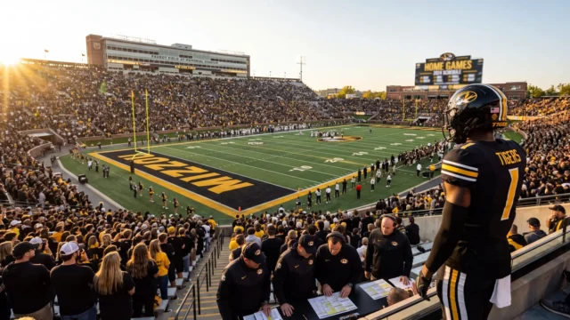 Faurot Field packed crowd during a Mizzou home game