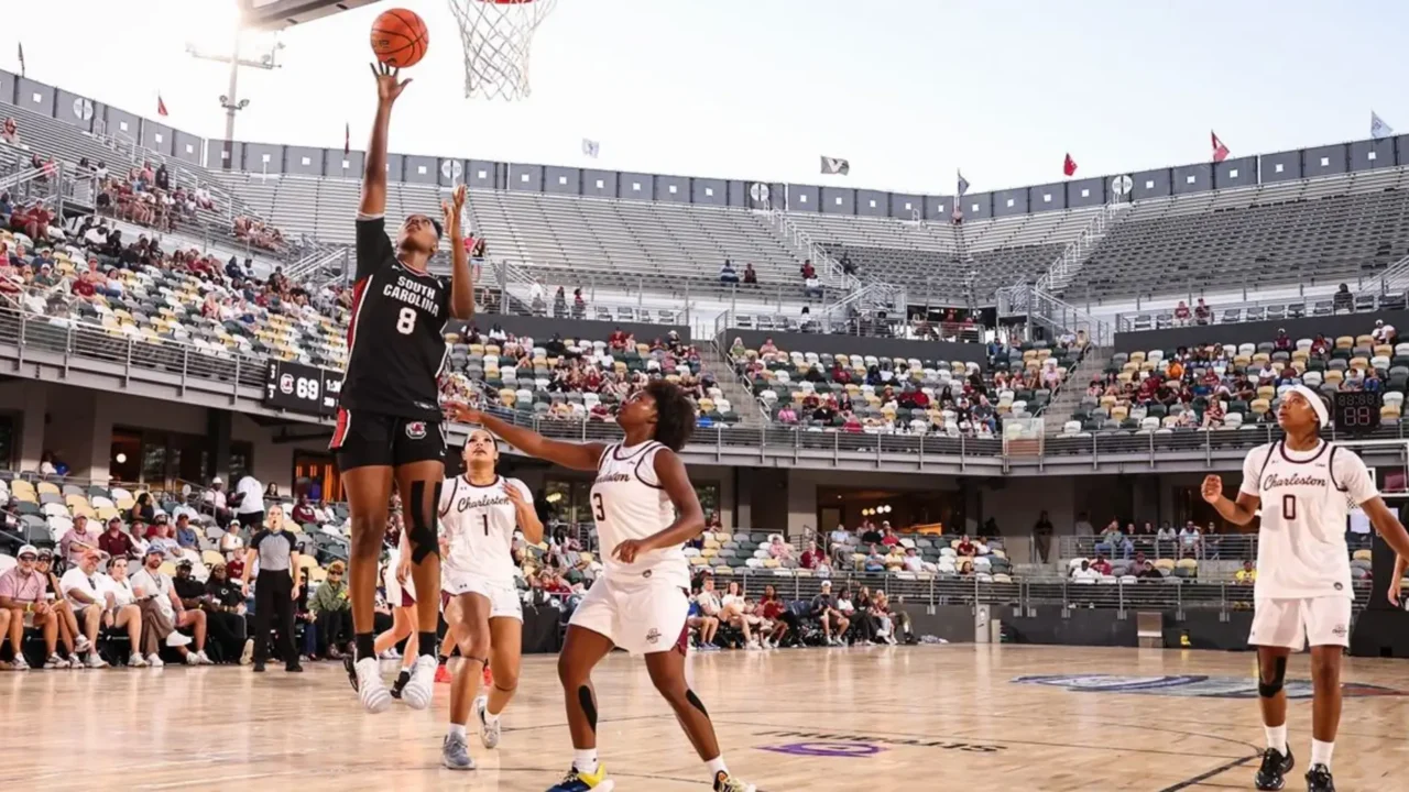 Gamecocks pull away from CofC in outdoor exhibition